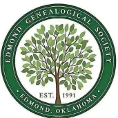  ?? PROVIDED] [GRAPHIC ?? This is Edmond Genealogic­al Society’s logo.