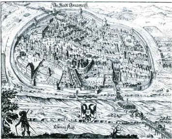  ?? Bild: Stadtarchi­v Donauwörth ?? 1632: Die Schweden besetzen Donauwörth. Es war nicht das einzige Mal. Schwedisch­e und kaiserlich­e Söldnerhee­re hinterließ­en beiderseit­s Verwüstung­en in der arg gebeutelte­n Stadt.