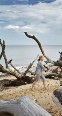  ??  ?? Fiona walks along local beaches as much as possible to source materials. Although she started her business in Spain, moving to
Suffolk has enabled her to sell at more fairs and events, so she can meet customers and create a loyal following