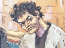  ?? (Jane Rosenberg/Reuters) ?? AN ARTIST’S impression of Sam Bankman-Fried appearing in court in New York last month.