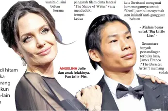  ??  ?? ANGELINA Jolie dan anak lelakinya, Pax Jolie-Pitt.