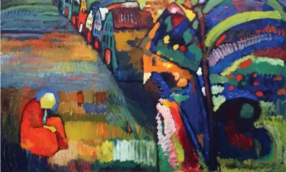  ?? Photograph: World History Archive/Alamy ?? A detail from Painting with Houses (1909) by Wassily Kandinsky.