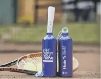  ??  ?? Scottish Water is rallying support for its new campaign to encourage people to top up from the tap by sending tennis star Andy Murray his own bespoke refill bottle