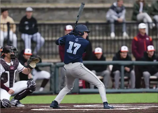  ?? Photo courtesy of URI ?? After winning a state title last spring for Cumberland High, Scott Penney is off to a strong start in his freshman campaign at URI. The second baseman has hits in five of eight games and boasts an on-base percentage of .414.