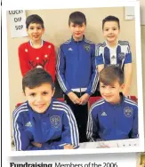  ??  ?? Fundraisin­g Members of the 2006 team at the Christmas fair (back row from left) Cavan MacGregor, Robbie Watson and Peter Rutherford and Archie Browning and Harry Watson