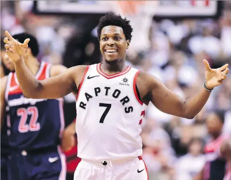  ?? FRANK GUNN/THE CANADIAN PRESS ?? The attitude of Raptors guard Kyle Lowry will probably be crucial to the team’s success this season.