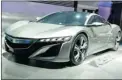  ??  ?? The revival of the Acura NSX is intended to give the brand a little more pizzazz.