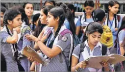  ?? HT FILE ?? Around 20 lakh students will be taking Class 12 and Class 10 CBSE board exams this year.