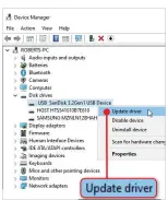  ?? ?? Updating your USB stick’s drivers may fix problems with its performanc­e.