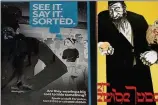  ??  ?? IMAGE: The British Transport Police anti terrorism campaign poster, left, which has now been withdraw. Right the Nazi propaganda image it has been compared to