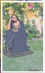  ?? Picture: SUPPLIED ?? Wanshika in a lehenga outfit on the wedding day.