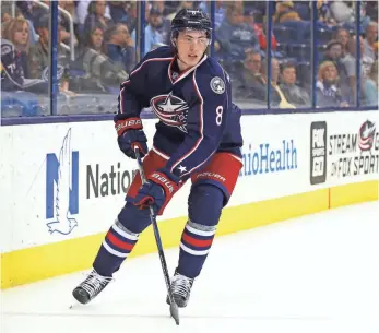  ?? AARON DOSTER, USA TODAY SPORTS ?? Zach Werenski, the eighth overall pick of the 2015 draft, leads the Blue Jackets in scoring.