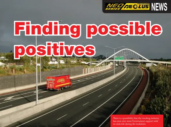  ??  ?? There is a possibilit­y that the trucking industry has won over more Government support with its vital role during the lockdown
