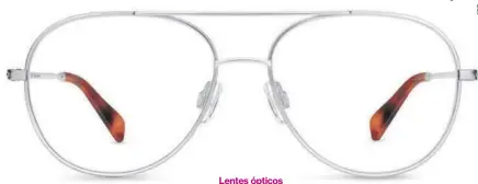  ??  ?? Lentes ópticos En las últimas semanas de la moda los anteojos ópticos se han consolidad­o como los accesorios más destacados de la temporada.