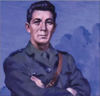  ?? Photo courtesy Houses of the Oireachtas. ?? The portrait of Kerry Irish Volunteer Commandant and later Sinn Féin T.D Austin Stack which hangs in the main corridor leading to the Dáil chamber in Leinster House.