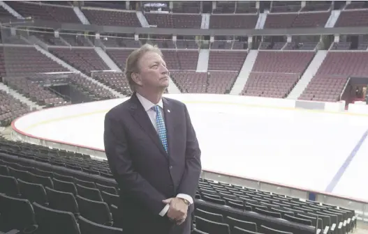  ?? ADRIAN WYLD/THE CANADIAN PRESS ?? Ottawa Senators owner Eugene Melnyk has plans in place to limit Canadian Tire Centre attendance to 6,000 because of the pandemic.