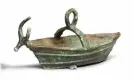  ?? ?? Bonhams lot 83, a Sardinian bronze boat-shaped lamp. Photograph: Bonhams