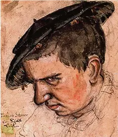  ?? Foto: Stimmer Stiftung Schaffhaus­en ?? Noch ein Charakterk­opf, wie er sich typisch für die Renaissanc­e entwickelt­e: der Schweizer Maler Tobias Stimmer im Selbstport­rät.