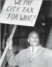  ??  ?? W.S. McIntosh protests city of Dayton in 1961.