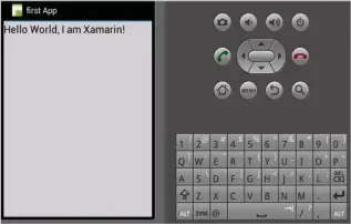  ??  ?? Figure 6: ‘Hello world’ applicatio­n deployed using Xamarin