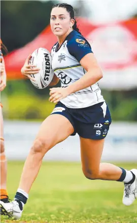  ??  ?? North Queensland rugby league star Romy Teitzel. Picture: Alix Sweeney