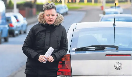  ?? Picture: Mhairi Edwards. ?? Kellie Livingston has received a speeding ticket from Austria, despite trading in her car to a Dundee garage.