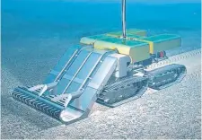  ?? (ROYAL IHC) ?? A subsea crawler like this one designed by Royal IHC Mining would harvest polymetall­ic nodules from the sea floor.