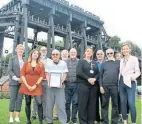  ?? ?? The North West team award went to the Middlewich lock keepers, pictured at the presentati­on ceremony at Anderton.