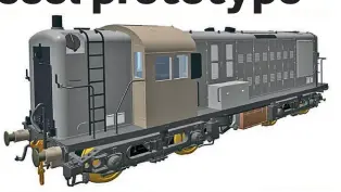  ?? ?? CAD design for the latest special diesel locomotive project to be announced by Heljan: the North British (NBL) No. 10800 diesel prototype.