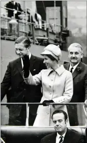  ??  ?? „ Princess Anne opens the new Erskine Bridge in 1971.