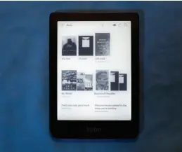  ??  ?? Kobo’s onscreen UI is responsive and easy to use.