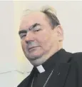  ??  ?? 0 Bishop Joseph Toal involved in talks over church closure