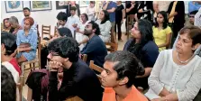  ??  ?? Engrossed: A section of the audience. Pix by Ishanka Sunimal