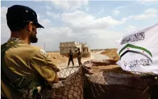  ?? AFP ?? Syrian fighters from the Turkish-backed NLF hold a frontline position facing regime-controlled areas in the Abu Zuhur region of the northern Idlib province.