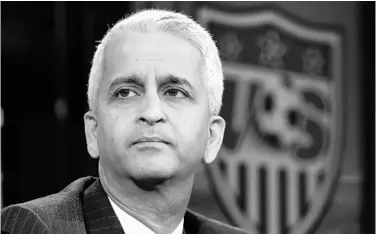  ?? ELISE AMENDOLA/ASSOCIATED PRESS ?? United States Soccer Federation president Sunil Gulati, above, used the power of persuasion to elect Gianni Infantino as FIFA president while furthering the goals of U.S. Soccer and giving his group some global clout at the same time.