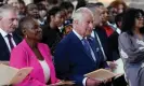  ?? ?? The Labour peer Valerie Amos sits next to King Charles during the service at St George’s Chapel. Photograph: WPA/Getty Images