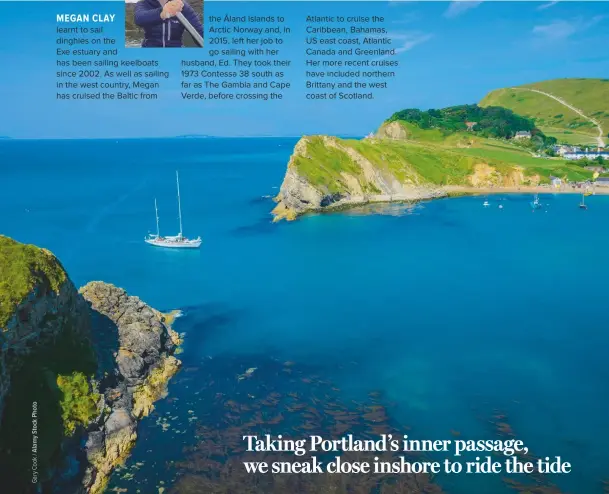  ??  ?? ABOVE: Lulworth Cove is an ideal overnight spot before tackling Portland Race