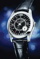  ??  ?? The Calatrava watches are powered by the Calibre 240. Pictured here is theRef.6006model.