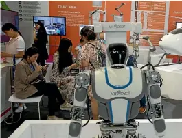  ?? AP ?? China is advanced in artificial intelligen­ce and robotics. Its ambitions in this area offer training opportunit­ies to skilled Kiwis.