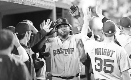  ?? RAJ MEHTA, USA TODAY SPORTS ?? At 40 and playing his final season, David Ortiz is still making an impact for the Red Sox.