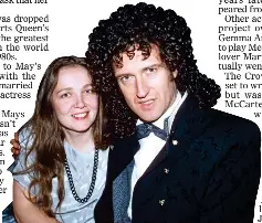  ??  ?? HITCH: Brian May with first wife Chrissie in 1986