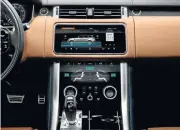  ??  ?? Top: Land Rover will introduce a plug-in hybrid version of the Range Rover Sport in SA in November. All Sport models will get the company’s Touch Pro Duo dual touchscree­n, above.