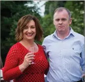  ??  ?? Carissa Casey and Alan Maher from Bray, Wicklow enjoying the pop-up supper at Ballinwill­in.