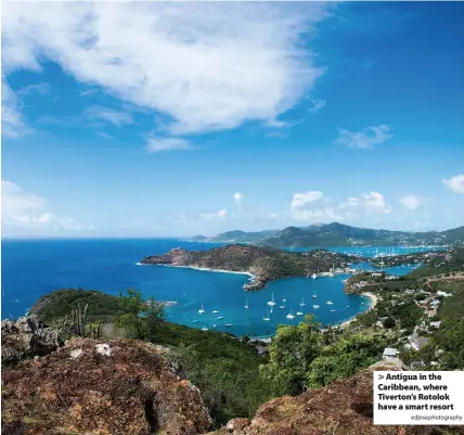  ?? Edjosephot­ography ?? > Antigua in the Caribbean, where Tiverton’s Rotolok have a smart resort