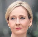  ??  ?? Author JK Rowling.