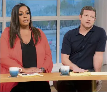  ?? ?? ON THE SOFA: Alison Hammond and Dermot O’Leary present ITV’s This Morning.