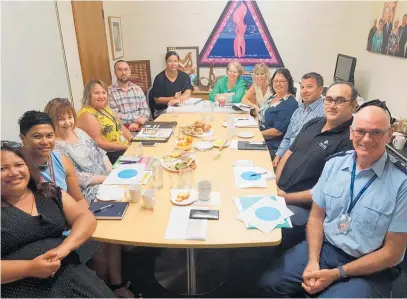  ??  ?? Matariki partners met to discuss working together to support wha¯nau under the Matariki Wha¯nau Wellbeing Group.