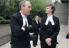 ?? THE CANADIAN PRESS ?? Marilyn Sandford, right, says lawyers are leaving criminal defence work in what she says is a “dispiritin­g” situation of chronic underfundi­ng of legal aid.