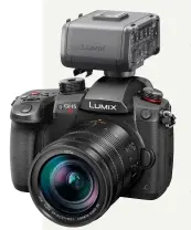  ??  ?? The GH5S works with dedicated video accessorie­s like the XLR1 pro microphone adaptor.