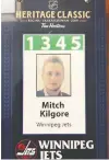  ?? MITCH KILGORE ?? Emergency goalie Mitch Kilgore’s face adorns his pass for the 2019 Heritage Classic.